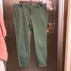 Old navy army green pixie pants